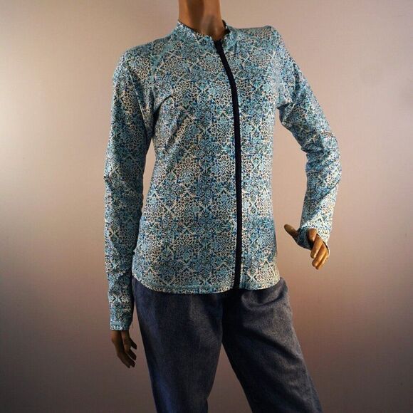 HELEN JON Sz L Beach Break Rash Guard Upf 50+ Montrose $144 Swim Shirt NWT - Picture 7 of 11